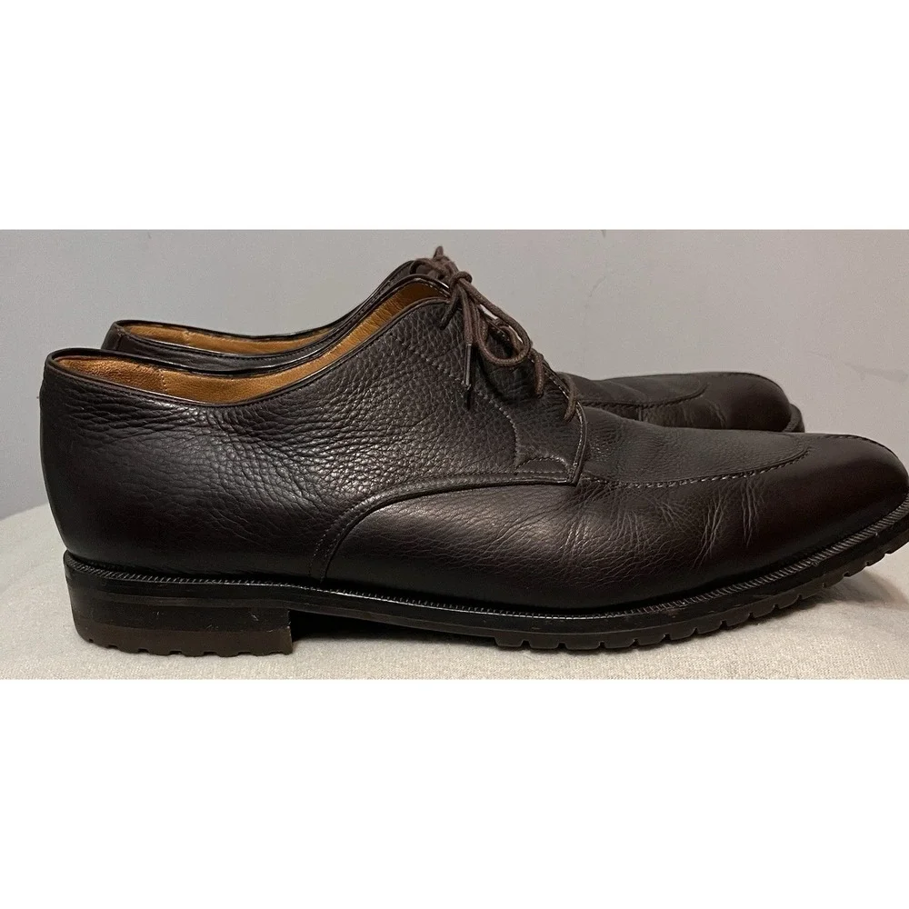 Peter Huber Mens Brown Leather‎ Lace Up Shoes Sz 13M